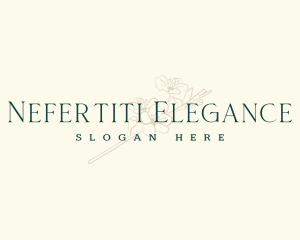 Elegant Floral Boutique logo design