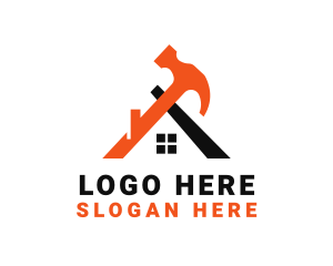 House Builder Hammer Logo