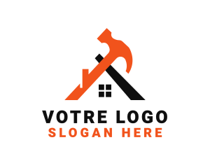 Tools - House Builder Hammer logo design