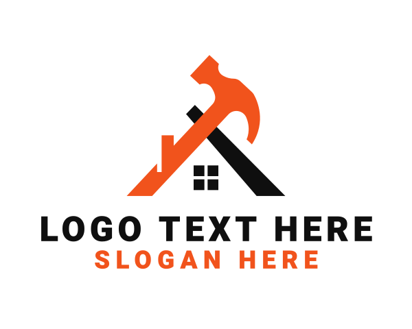 Fix - House Builder Hammer logo design