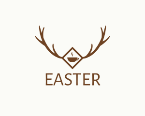 Antler - Forest Antler Cafe logo design