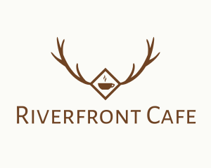 Forest Antler Cafe logo design