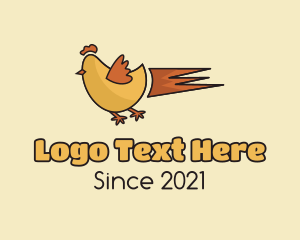 Hen - Chicken Fast Food logo design