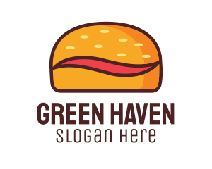 Tilde Hamburger Bun logo design