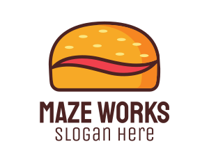 Tilde Hamburger Bun logo design