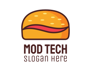 Tilde Hamburger Bun logo design