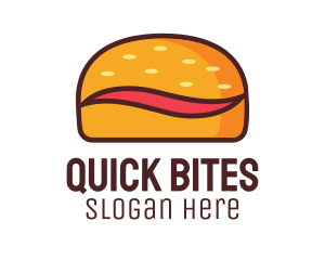 Tilde Hamburger Bun logo design