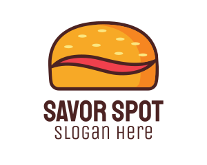 Tilde Hamburger Bun logo design