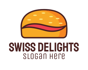 Tilde Hamburger Bun logo design