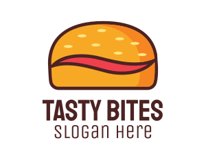 Eat - Tilde Hamburger Bun logo design