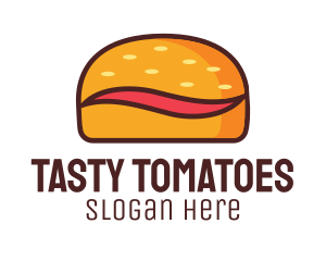 Tilde Hamburger Bun logo design