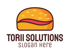 Tilde Hamburger Bun logo design