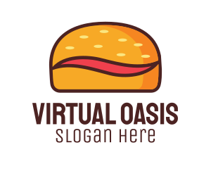 Tilde Hamburger Bun logo design