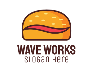 Tilde Hamburger Bun logo design