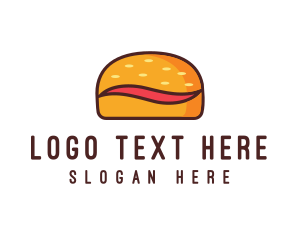 Tilde Hamburger Bun logo design