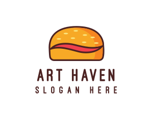 Tilde Hamburger Bun logo design