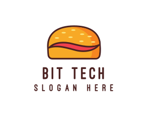 Tilde Hamburger Bun logo design