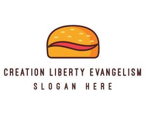 Tilde Hamburger Bun logo design