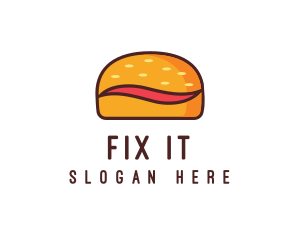 Tilde Hamburger Bun logo design