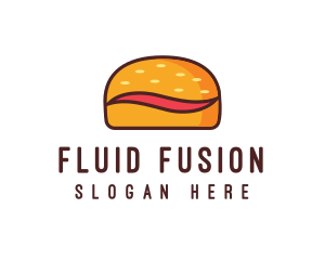 Tilde Hamburger Bun logo design