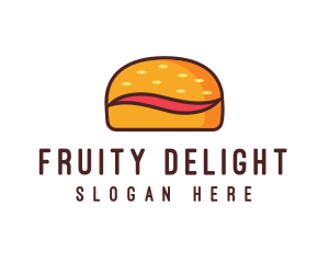 Tilde Hamburger Bun logo design