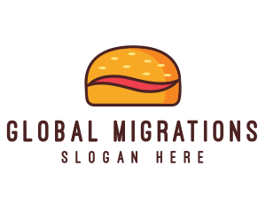 Tilde Hamburger Bun logo design