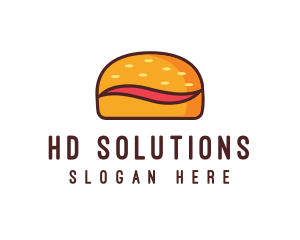 Tilde Hamburger Bun logo design