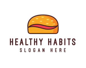 Tilde Hamburger Bun logo design