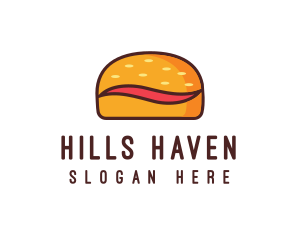 Tilde Hamburger Bun logo design