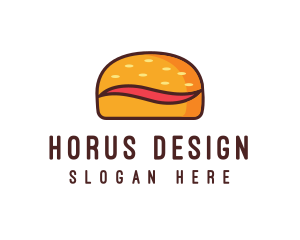 Tilde Hamburger Bun logo design