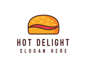 Tilde Hamburger Bun logo design