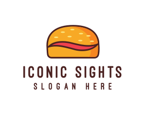 Tilde Hamburger Bun logo design