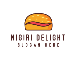 Tilde Hamburger Bun logo design