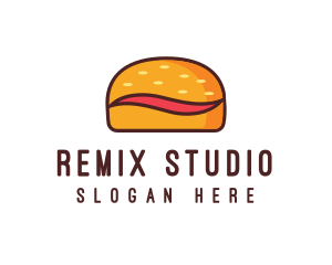 Tilde Hamburger Bun logo design