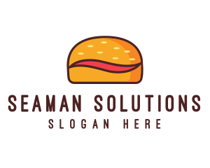 Tilde Hamburger Bun logo design