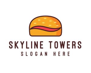 Tilde Hamburger Bun logo design