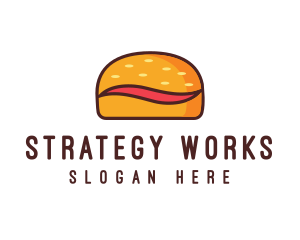 Tilde Hamburger Bun logo design