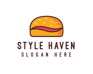 Tilde Hamburger Bun logo design