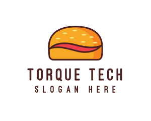 Tilde Hamburger Bun logo design