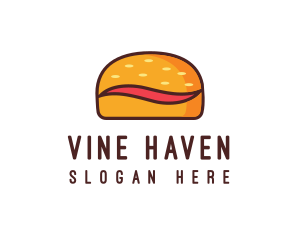 Tilde Hamburger Bun logo design