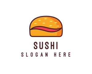 Tilde Hamburger Bun logo design