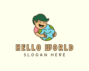 World Globe Planet logo design