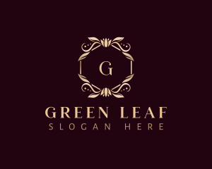 Ornament Floral Leaves logo design