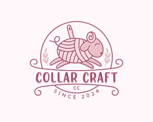 Crochet Sheep Yarn logo design