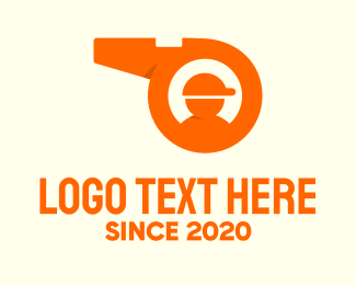 Orange Coaching Whistle Logo
