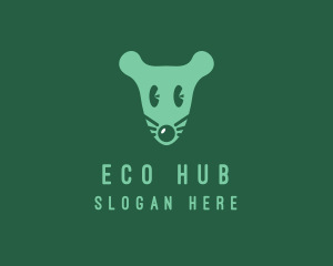 Ecosystem - Cute Mouse Head logo design