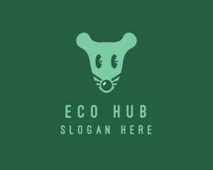 Cute Mouse Head logo design