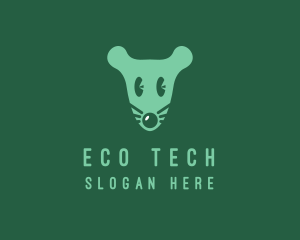 Ecosystem - Cute Mouse Head logo design