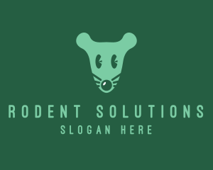 Cute Mouse Head logo design