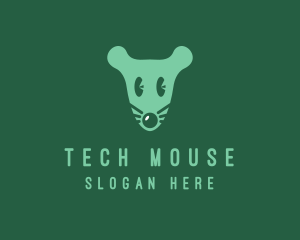 Cute Mouse Head logo design